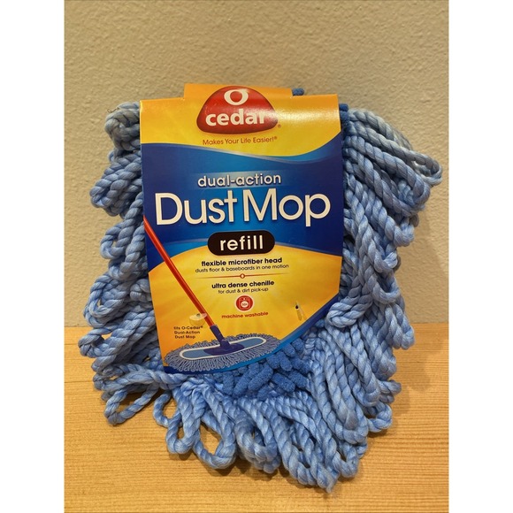 Other - O-Cedar Dual-Action Dust Mop Refill Microfiber Ultra Dense Chenille‎ Washable